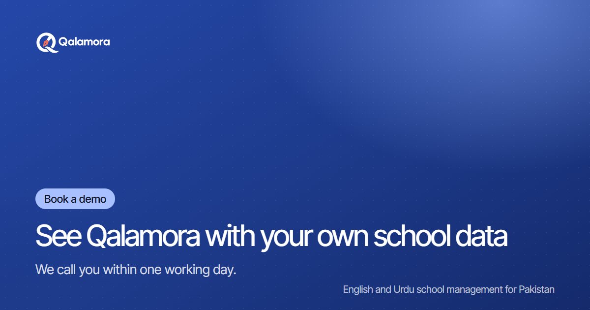 Book a demo: Qalamora